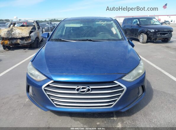 5NPD84LFXHH124289 2017 HYUNDAI ELANTRA Blue Вид щитка приладів