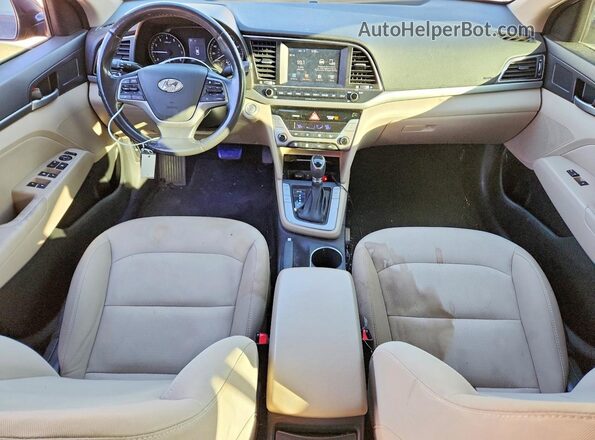 5NPD84LFXJH276255 2018 HYUNDAI ELANTRA Black Вид панелі приладів