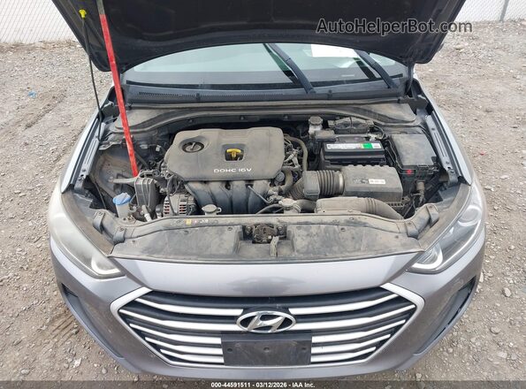 5NPD84LFXJH291807 2018 HYUNDAI ELANTRA Серый Вид сзади