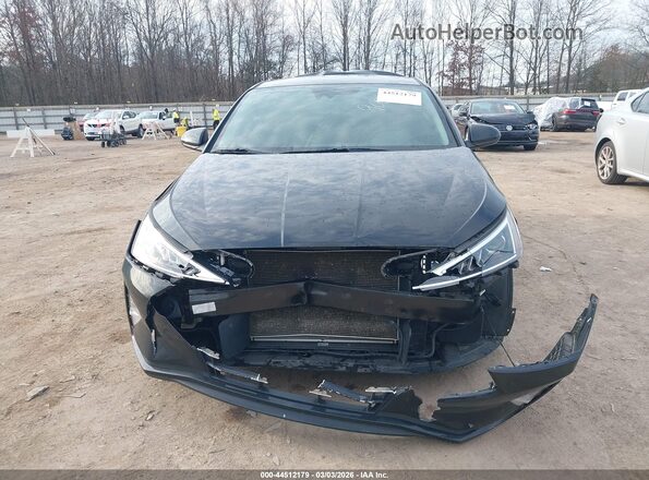 5NPD84LFXKH437043 2019 HYUNDAI ELANTRA Черный Вид задней части салона