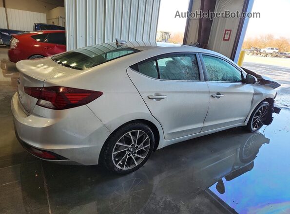 5NPD84LFXKH488798 2019 HYUNDAI ELANTRA Серебряный Задняя правая четверть