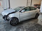 2019 Hyundai Elantra Limited Серебряный vin: 5NPD84LFXKH488798 Damage: Left Front Fender, Severe Damage, Replacement Required