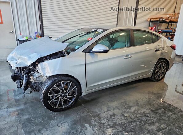 5NPD84LFXKH488798 2019 HYUNDAI ELANTRA Серебряный Передняя левая четверть