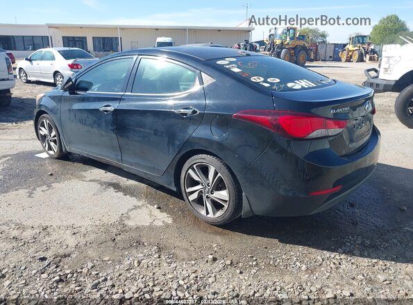 5NPDH4AE0GH657129 2016 HYUNDAI ELANTRA Black უკანა მარცხენა