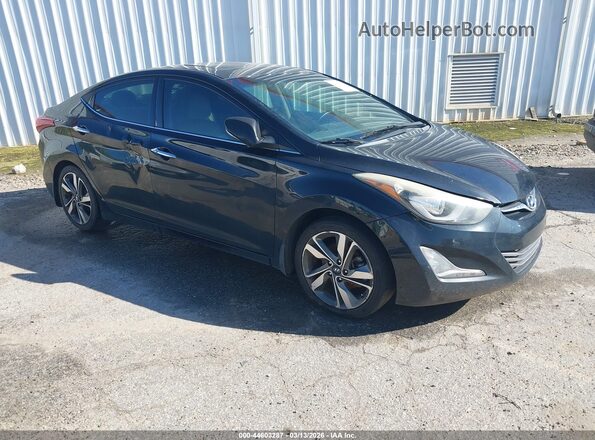 5NPDH4AE0GH657129 2016 HYUNDAI ELANTRA Black წინა მარჯვენა