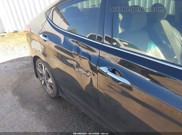 5NPDH4AE0GH657129 2016 HYUNDAI ELANTRA Black წინა ხედი
