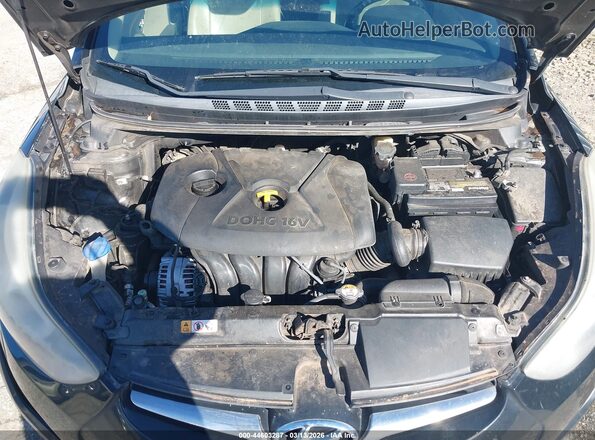 5NPDH4AE0GH657129 2016 HYUNDAI ELANTRA Black უკანა ხედი