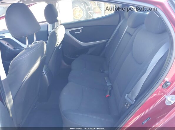 5NPDH4AE0GH729866 2016 HYUNDAI ELANTRA Красный Вид наклейки с VIN-кодом