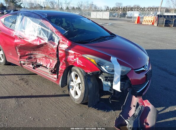 5NPDH4AE0GH729866 2016 HYUNDAI ELANTRA Красный Вид спереди