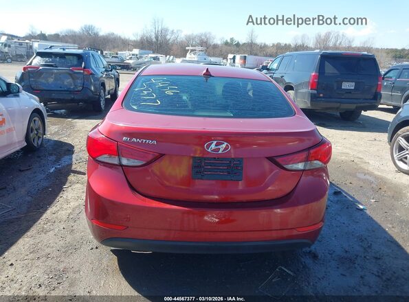 5NPDH4AE0GH729866 2016 HYUNDAI ELANTRA Красный 