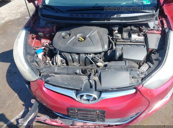 5NPDH4AE0GH729866 2016 HYUNDAI ELANTRA Красный Вид сзади