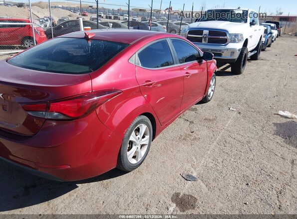5NPDH4AE0GH766190 2016 HYUNDAI ELANTRA Красный 