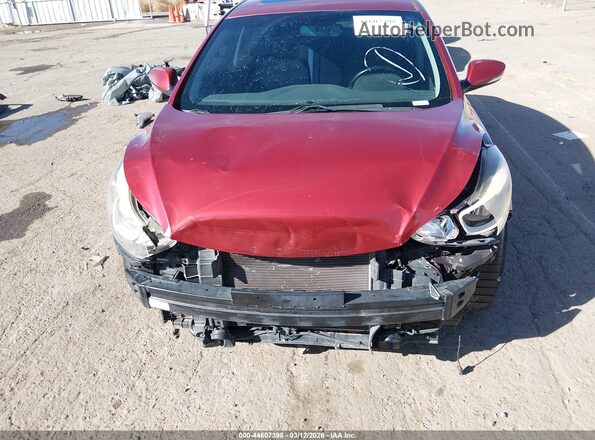 5NPDH4AE0GH766190 2016 HYUNDAI ELANTRA Красный Вид спереди