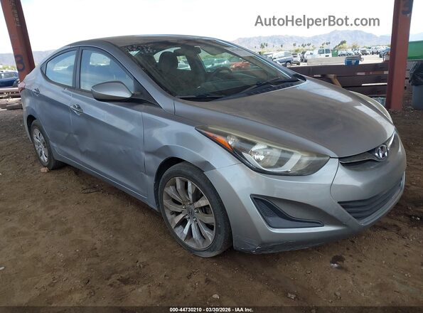 5NPDH4AE1GH702269 2016 HYUNDAI ELANTRA Серебряный Передняя правая четверть