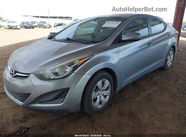 5NPDH4AE1GH702269 2016 HYUNDAI ELANTRA Серебряный Передняя левая четверть