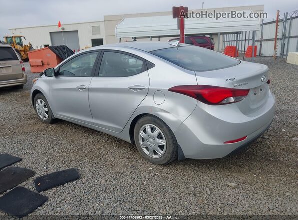 5NPDH4AE3GH734060 2016 HYUNDAI ELANTRA Silver Trasero izquierdo