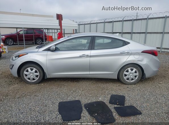 5NPDH4AE3GH734060 2016 HYUNDAI ELANTRA Silver 