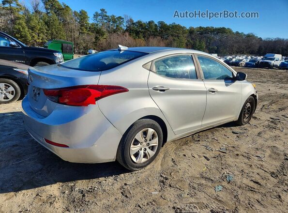 5NPDH4AE3GH750873 2016 HYUNDAI ELANTRA Silver Trasero derecho