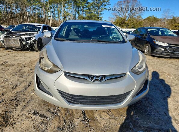 5NPDH4AE3GH750873 2016 HYUNDAI ELANTRA Silver Vista frontal