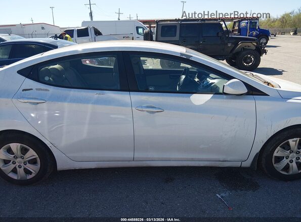 5NPDH4AE3GH786482 2016 HYUNDAI ELANTRA Белый Вид задней части салона