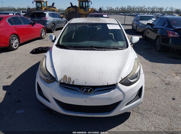 5NPDH4AE3GH786482 2016 HYUNDAI ELANTRA Белый Вид щитка приборов