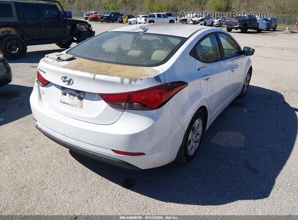 5NPDH4AE3GH786482 2016 HYUNDAI ELANTRA Белый Задняя правая четверть