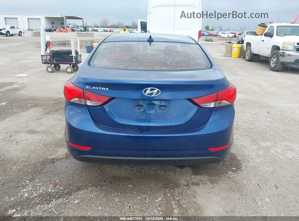5NPDH4AE4GH702069 2016 HYUNDAI ELANTRA Синий 