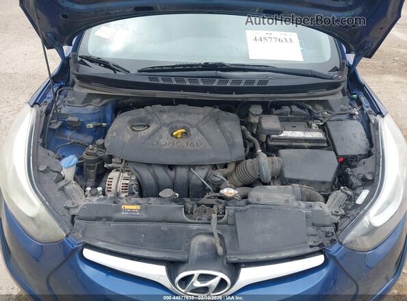 5NPDH4AE4GH702069 2016 HYUNDAI ELANTRA Синий Вид сзади