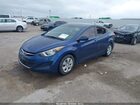 2016 Hyundai Elantra Se Синий vin: 5NPDH4AE4GH702069