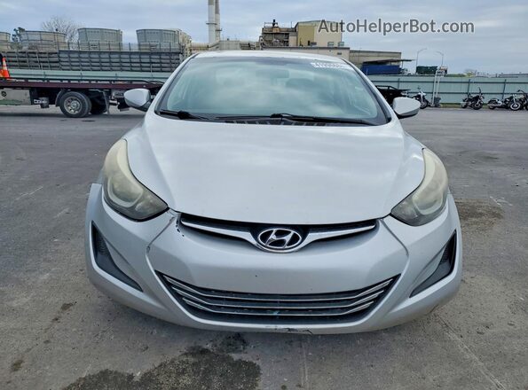 5NPDH4AE4GH716165 2016 HYUNDAI ELANTRA Серебряный Вид спереди