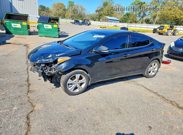 5NPDH4AE4GH724881 2016 HYUNDAI ELANTRA Черный Передняя левая четверть