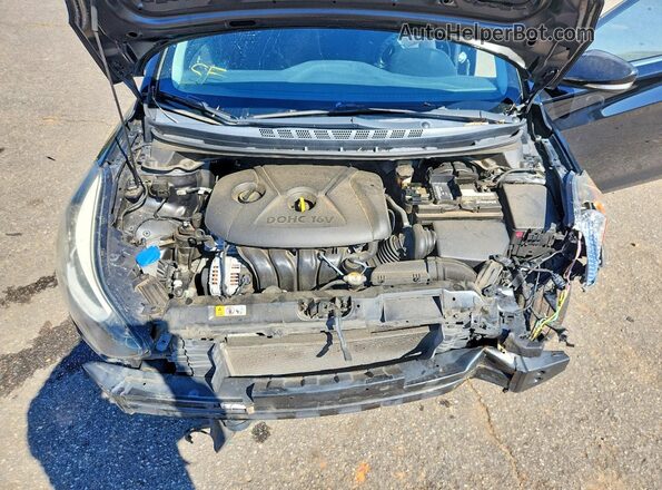 5NPDH4AE4GH724881 2016 HYUNDAI ELANTRA Черный Вид задней части салона