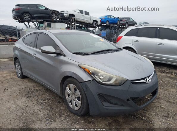 5NPDH4AE5GH763530 2016 HYUNDAI ELANTRA Silver Przód prawy