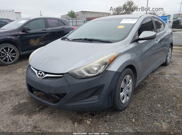 5NPDH4AE5GH763530 2016 HYUNDAI ELANTRA Silver Widok wnętrza z tyłu