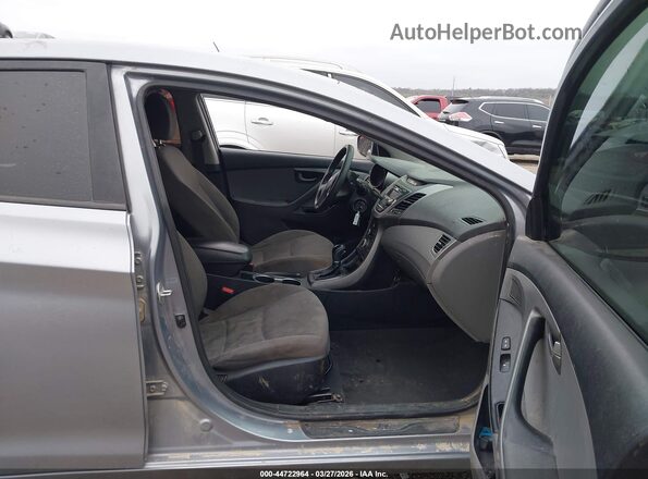 5NPDH4AE5GH763530 2016 HYUNDAI ELANTRA Silver Widok wnętrza z przodu