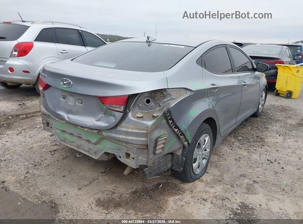 5NPDH4AE5GH763530 2016 HYUNDAI ELANTRA Silver Tył prawy