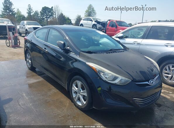 5NPDH4AE5GH788668 2016 HYUNDAI ELANTRA Черный Передняя правая четверть