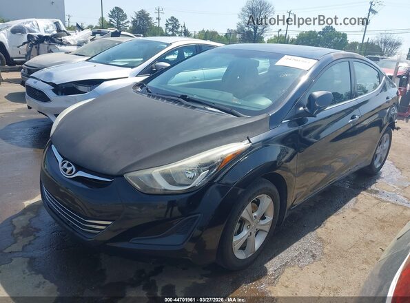 5NPDH4AE5GH788668 2016 HYUNDAI ELANTRA Черный Передняя левая четверть
