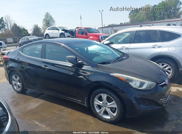 5NPDH4AE5GH788668 2016 HYUNDAI ELANTRA Черный Вид задней части салона