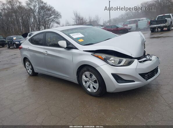 5NPDH4AE6GH723618 2016 HYUNDAI ELANTRA Silver Przód prawy