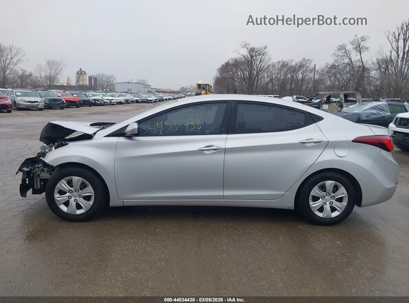 5NPDH4AE6GH723618 2016 HYUNDAI ELANTRA Silver Widok wnętrza 360 stopni