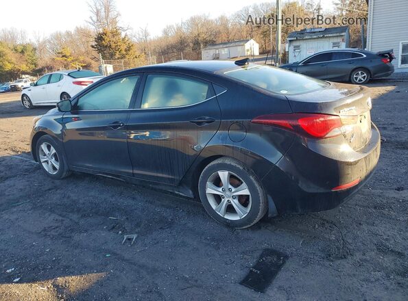 5NPDH4AE6GH730181 2016 HYUNDAI ELANTRA Черный Задняя левая четверть