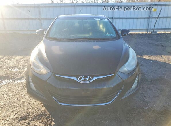 5NPDH4AE6GH730181 2016 HYUNDAI ELANTRA Черный Вид спереди