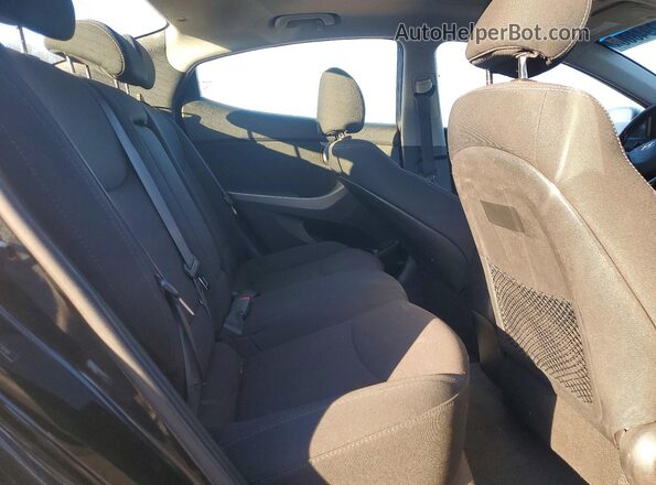 5NPDH4AE6GH730181 2016 HYUNDAI ELANTRA Черный Вид задних сидений