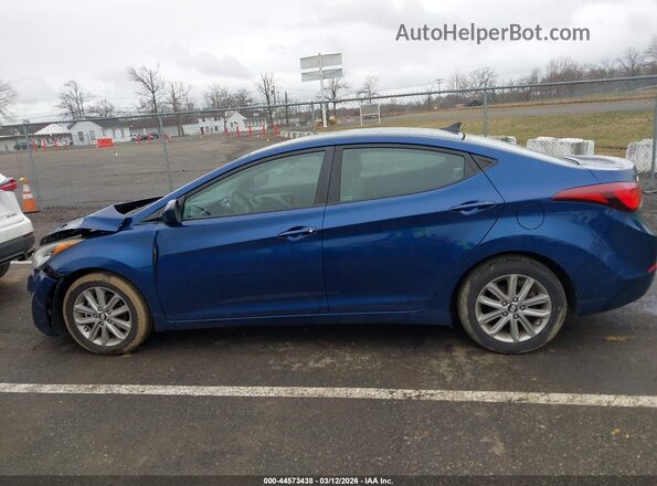 5NPDH4AE9GH681235 2016 HYUNDAI ELANTRA Синий Панорамный вид салона 360°