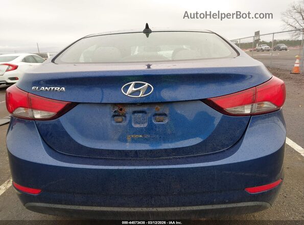 5NPDH4AE9GH681235 2016 HYUNDAI ELANTRA Синий 