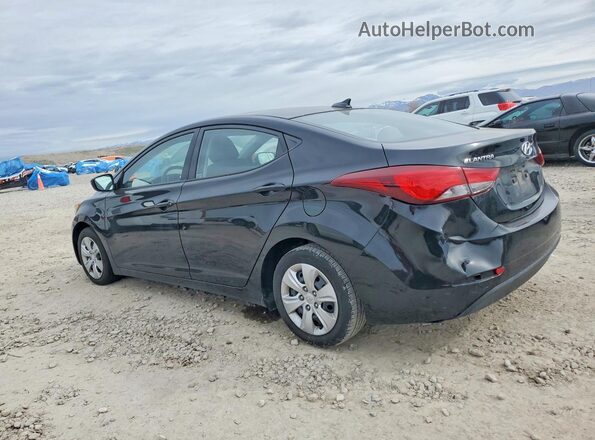 5NPDH4AEXGH682524 2016 HYUNDAI ELANTRA Черный Задняя левая четверть