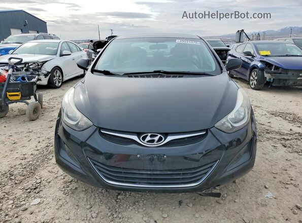 5NPDH4AEXGH682524 2016 HYUNDAI ELANTRA Черный Вид спереди