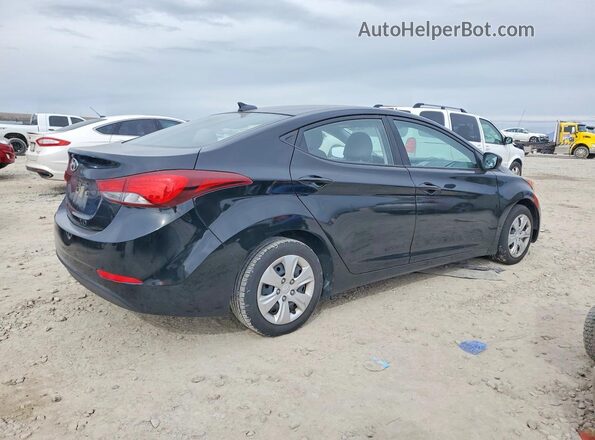 5NPDH4AEXGH682524 2016 HYUNDAI ELANTRA Черный Задняя правая четверть