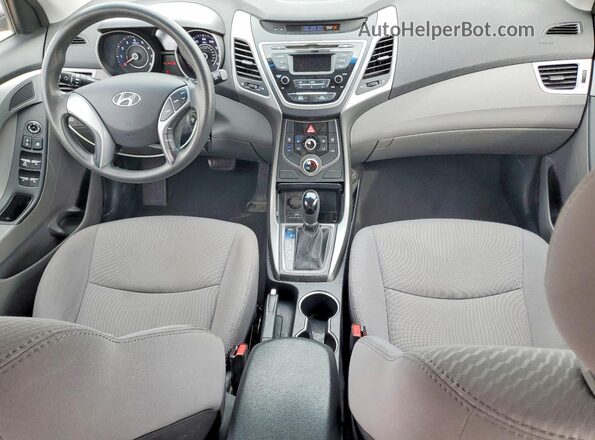 5NPDH4AEXGH682524 2016 HYUNDAI ELANTRA Черный Вид панели приборов